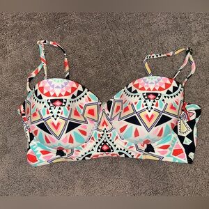 Billabong Geometric Bustier Bikini Top – Women’s Large